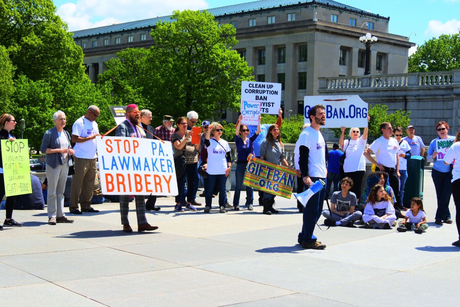 Rabbi Michael Pollack, before blocking the East Wing Capitol entrance with 11 other activists.